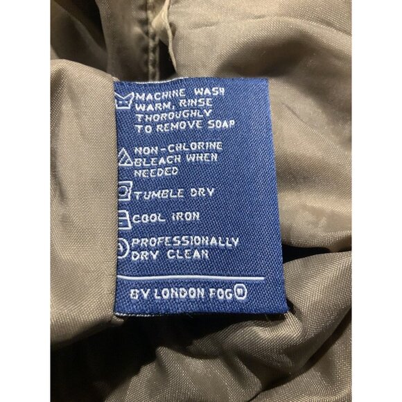 London Fog Anorak Coat Small Women's Beige Zip And Snap Adjustable Waist - Picture 8 of 9